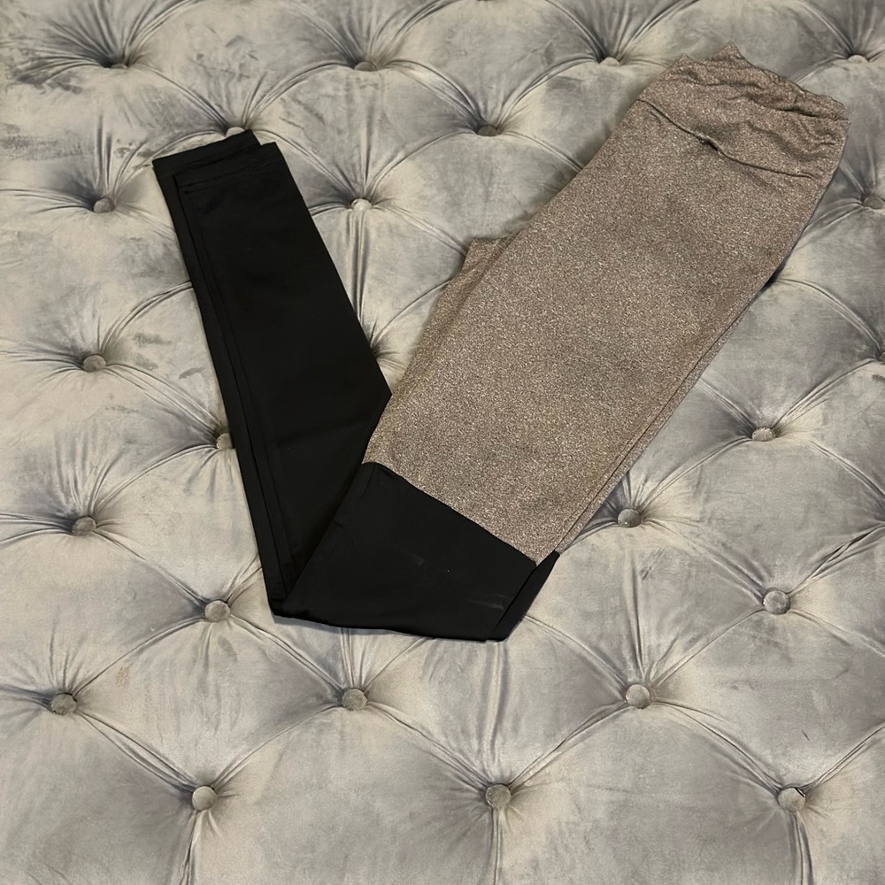 Two tone leggings - full length- high waist.